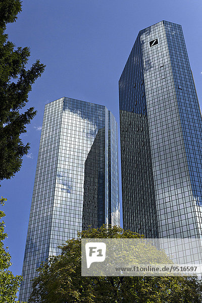 Deutsche Bank headquarters  Frankfurt am Main  Hesse  Germany  Europe