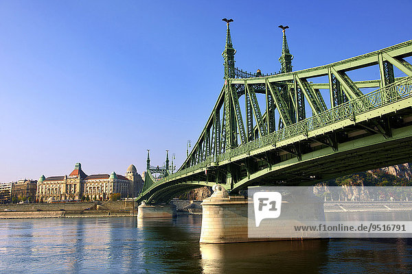 Freiheitsbrücke oder Szabadság híd  Budapest  Ungarn  Europa