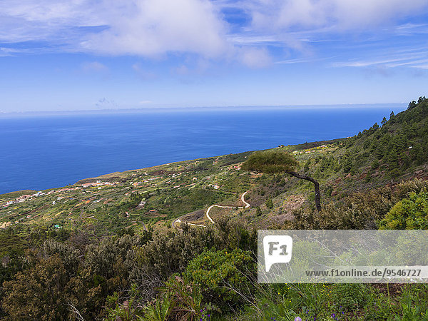 Spanien  Kanarische Inseln  La Palma  Küste bei Garafia