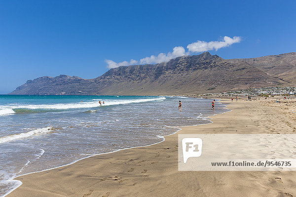 Spain  Canary Islands  Lanzarote  Los Valles  Playa de Famara