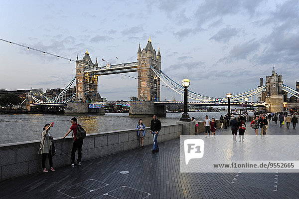 UK  London  Tower Bridge seen from the South Bank