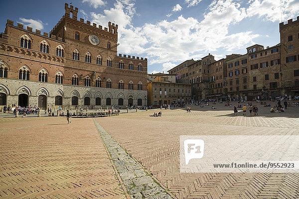 Italien Toskana Siena Piazza del Campo