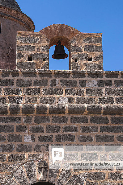 Steinmauer Festung Close-up Karibik Westindische Inseln Glocke Kuba