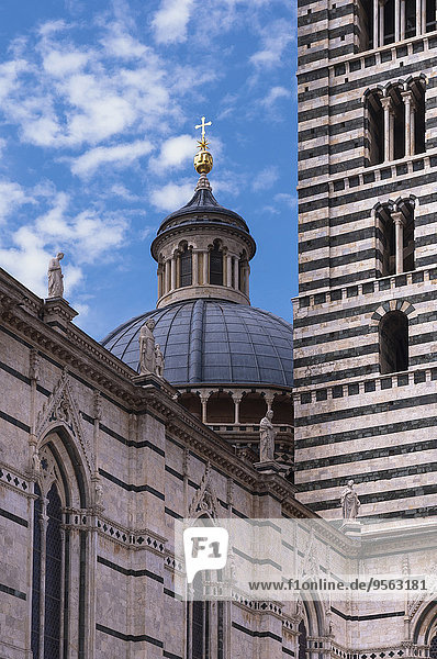 Kuppel Close-up Kuppelgewölbe Italien Siena Toskana Provinz Siena
