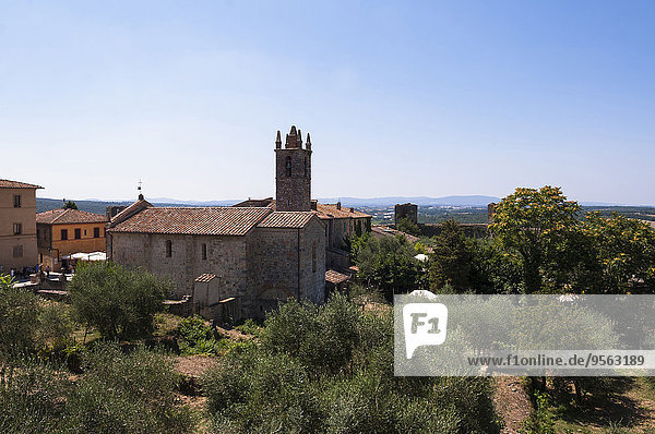 Kirche Draufsicht Italien Toskana Provinz Siena