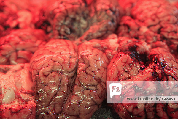 Full frame shot of beef brains