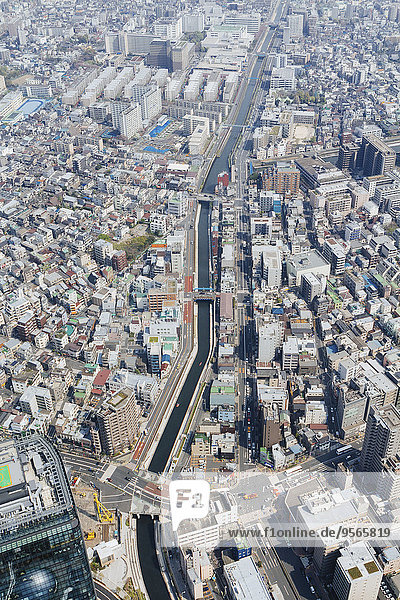 Luftaufnahme des Stadtbildes