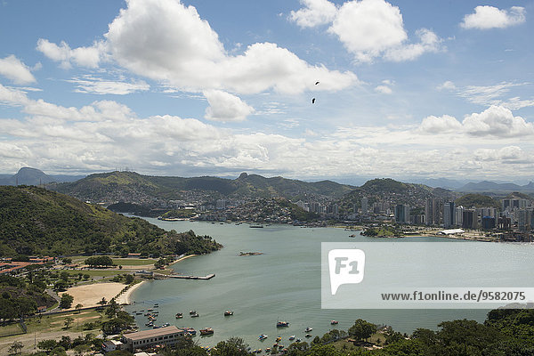 Fischereihafen Fischerhafen Ansicht Luftbild Fernsehantenne Brasilien