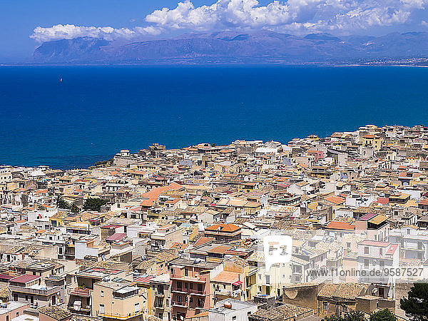 Italien  Sizilien  Stadtbild von Castellammare del Golfo