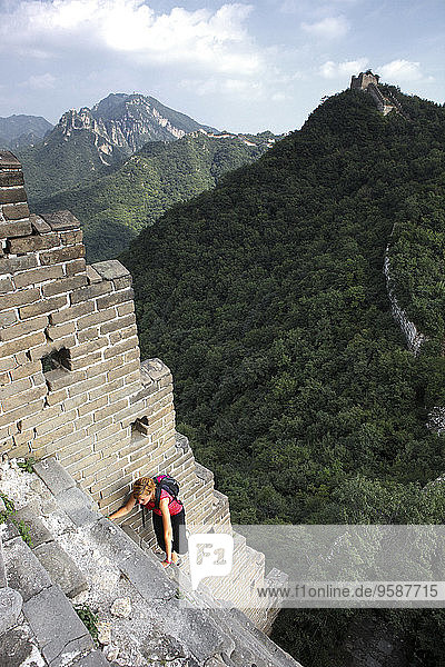 China  Peking  Große Mauer bei Mutianyu