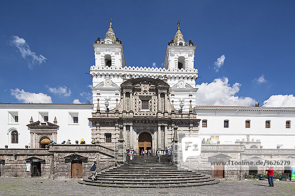 Ecuador  Quito  Plaza de San Francisco und Kirche und Kloster St. Franziskus