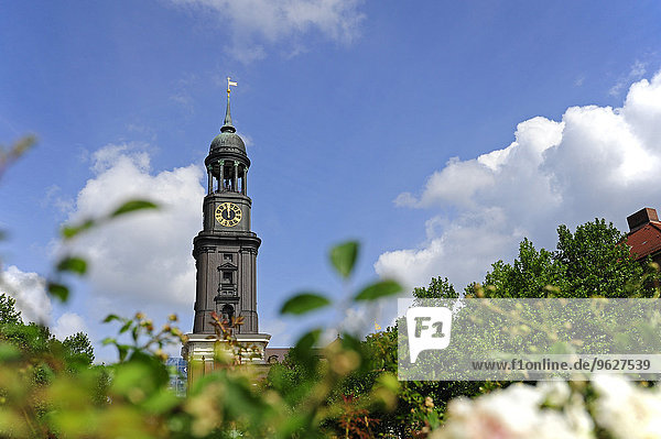 Deutschland  Hamburg  Turm der St. Michaeliskirche