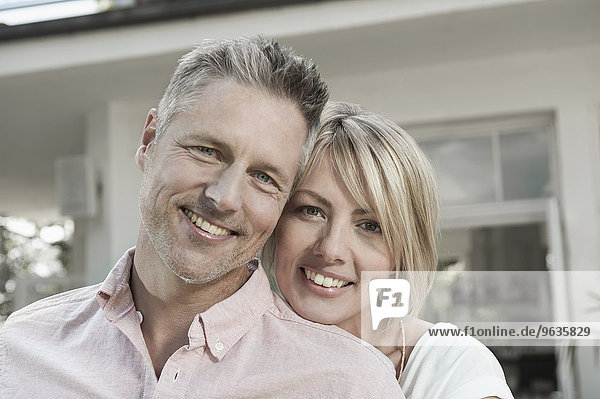 Mature middle aged couple wellbeing happy portrait