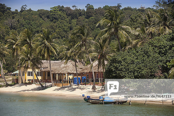 Kleine Resort-Anlage am Strand  Bamboo-Resort  bei Gian Dau  Phu Quoc  Vietnam  Asien