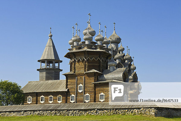 Alte Holzkirche  UNESCO Weltkulturerbe  Kischi Pogost  Insel Kischi  Onegasee  Karelien  Russland  Europa