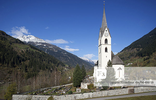 Pfarrkirche von Mörtschach  Mölltal  Kärnten  Österreich  Europa