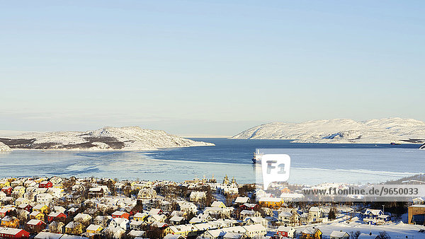 Ortschaft am Bokfjord  Kirkenes  Finnmark  Norwegen  Europa
