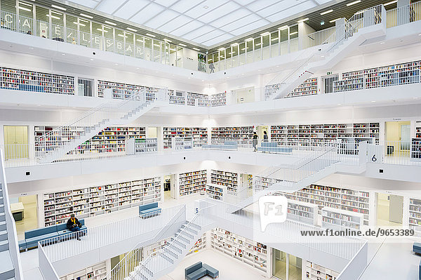 Stadtbibliothek  Architekt Eun Young Yi  Stuttgart  Baden-Württemberg  Deutschland  Europa