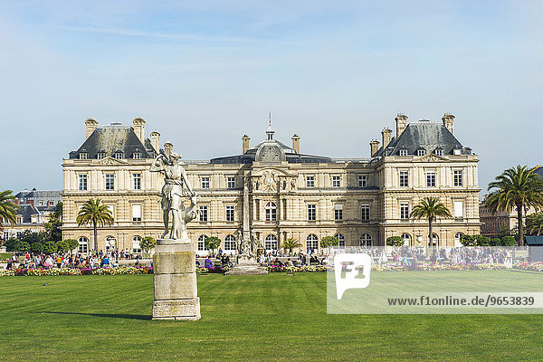 Luxembourg Palace and Gardens  Paris  France  Europe