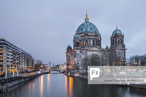 River Spree and Berlin Cathedral Berlin Germany Europe