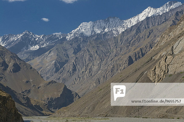 Das kahle Bartangtal  Tadschikistan  Zentralasien  Asien