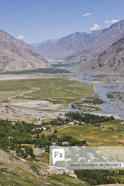 Ausblick auf Berglandschaft von Langar  Wakhan Korridor Tadschikistan
