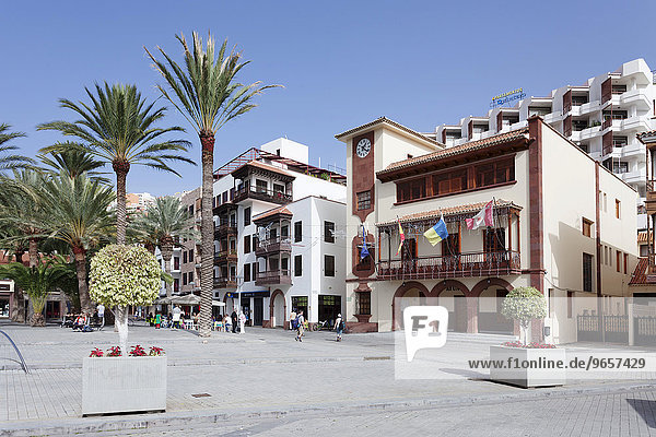 Rathaus an der Plaza de las Americas  San Sebastian  La Gomera  Kanarische Inseln  Spanien  Europa