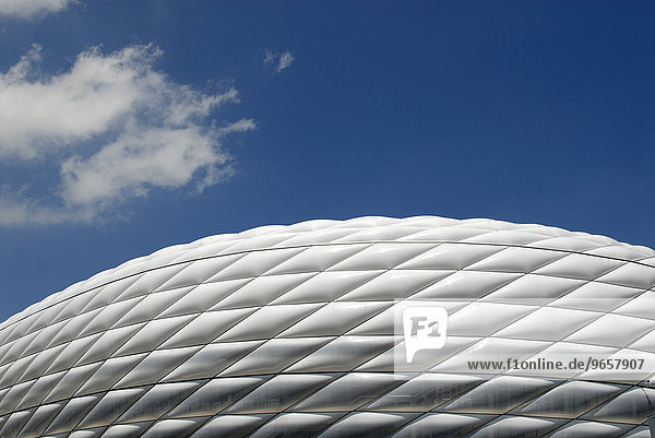 'Aussenansicht der Allianz Arena in München; Bayern  Deutschland  Europa'