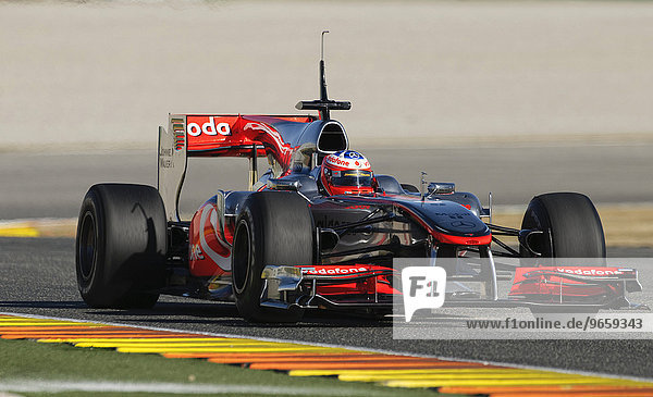 Gary Paffett  GB  test driving the McLaren MP4-25 during Formula 1 test driving in Valencia  Spain  Europe