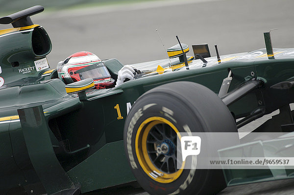 Jarno TRULLI  ITA  in the Lotus T127 race car during Formula 1 tests on the Circuit de Catalunya racetrack  Spain  Europe  25.2.2010  Europe