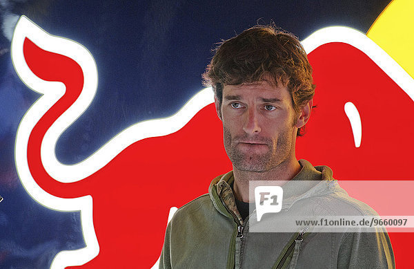 Mark Webber AUS bei Formel 1 Testfahrten auf dem Circuit de Catalunya nahe Barcelona Spanien Europa
