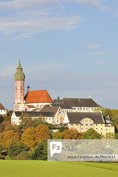 Klosterkirche Andechs Benediktinerkloster Andechs Oberbayern Bayern Deutschland Europa