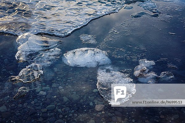 Nationalpark fließen Eis Vatnajökull Island Lagune