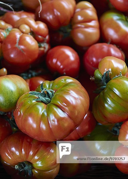 Viel Bio-Tomaten auf dem Markt