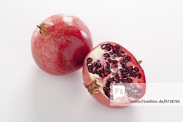 Pomegranate  whole and halved