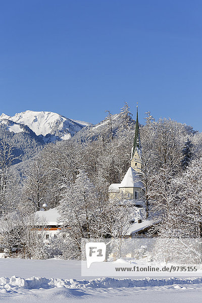 Wallfahrtskirche Maria zu den sieben Linden in Raiten  Gemeinde Schleching  Chiemgau  Oberbayern  Bayern  Deutschland  Europa