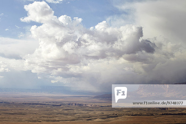 Felsbrocken rollen Vereinigte Staaten von Amerika USA Wolke Landschaft über Wüste Anordnung Arizona Page
