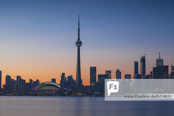 Skyline Skylines Großstadt Turm Nordamerika Ansicht Kanada Ontario Toronto