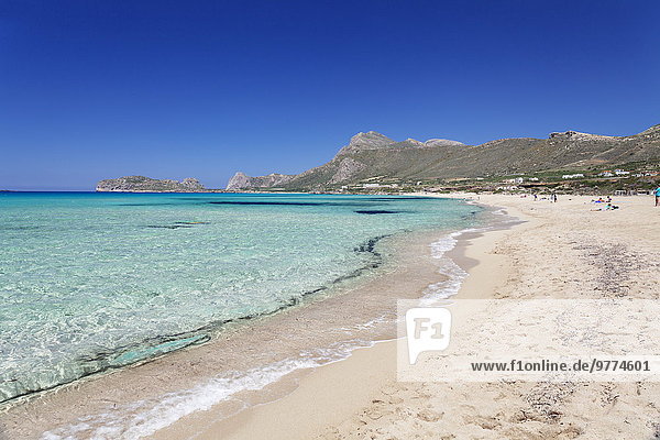 Falassarna beach  Falassarna  Chania (Khania)  Crete  Greek Islands  Greece  Europe