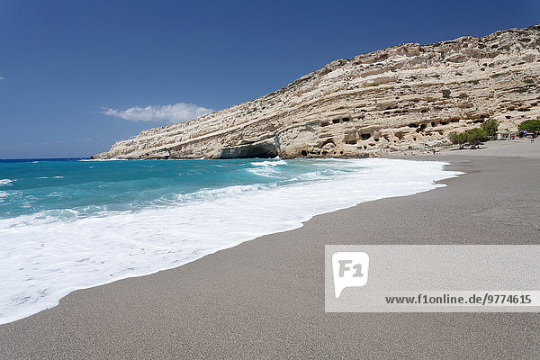 Europa Strand Bucht Kreta Griechenland Griechische Inseln