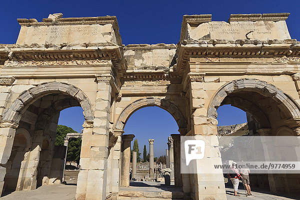 Ruine Eingang Anatolien antik Ephesos Eurasien römisch Türkei