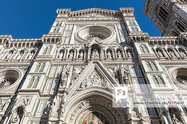 Europa Kathedrale Fassade Hausfassade UNESCO-Welterbe Italien Toskana