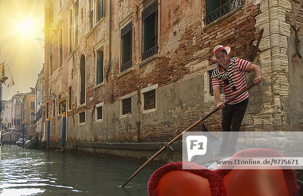 UNESCO-Welterbe Venetien Gondoliere