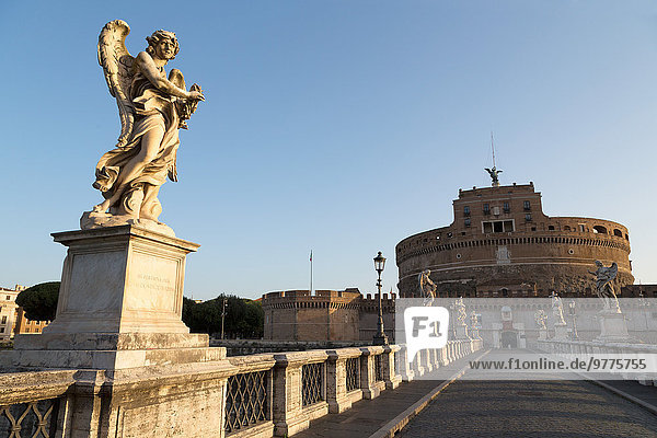 Rom Hauptstadt Europa Brücke Statue Latium Engel Italien