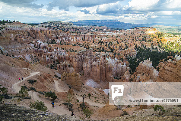 Nationalpark Amerika spät bunt Anordnung Nordamerika Verbindung Nachmittag Bryce Canyon Nationalpark Schlucht Sandstein Utah