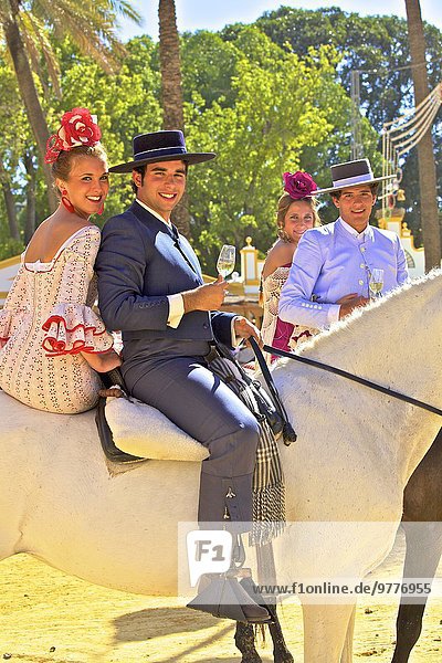 Europa Tradition Andalusien Kleid Spanien spanisch