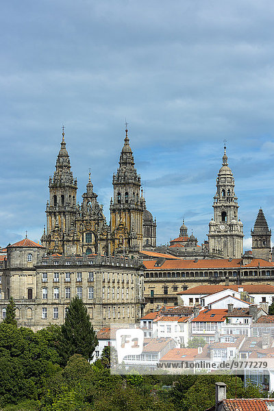 Stadtansicht Stadtansichten Europa UNESCO-Welterbe Kathedrale Galicien Santiago de Compostela