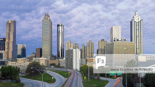 Skyline Skylines Amerika über Nordamerika Ansicht Erhöhte Ansicht Aufsicht Verbindung heben Atlanta Innenstadt Freiheit