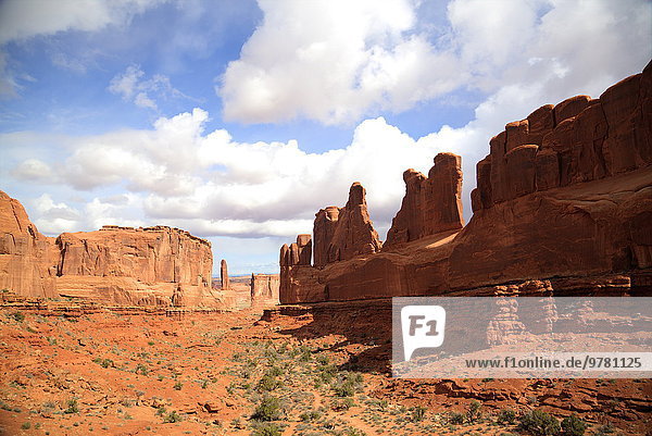 Amerika Nordamerika Verbindung Arches Nationalpark Fifth Avenue Utah