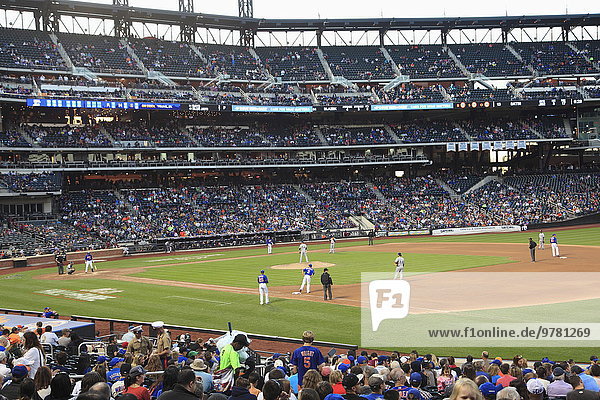 Baseball Game  Citi Field Stadium  Home of the New York Mets  Queens  New York City  United States of America  North America